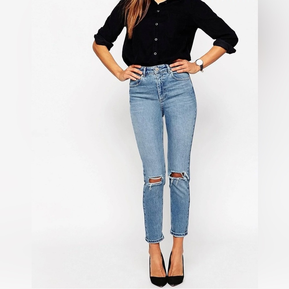 ASOS Farleigh High-Waist Slim Mom Jeans